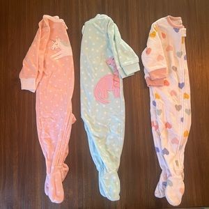 BABY GIRL LONG SLEEVE FALL PAJAMAS SET WOOL ZIPPER CUTE FASHION 6 MONTHS